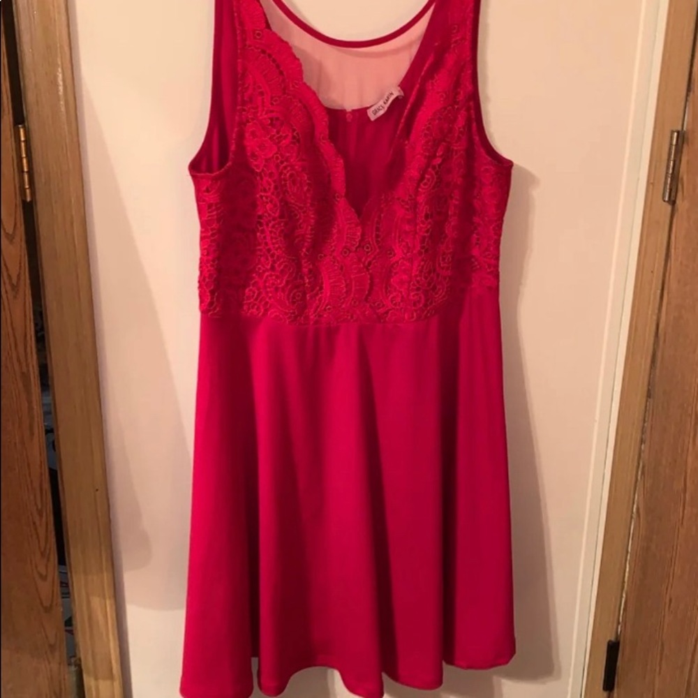 Red dress
